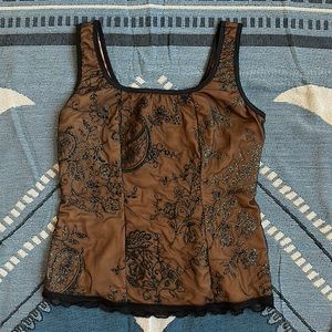 Brown tank top